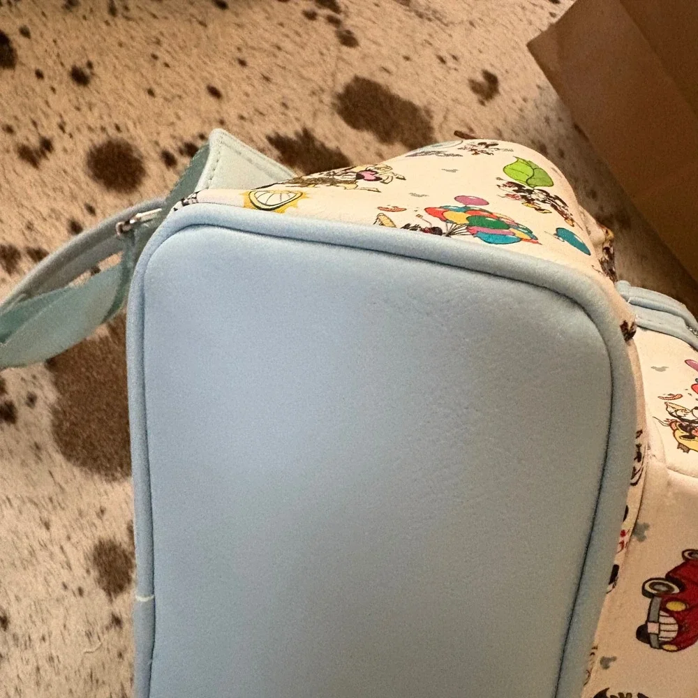 Disney Parks Loungefly Mickey & Minnie's Runaway Railway‎ Mini Backpack